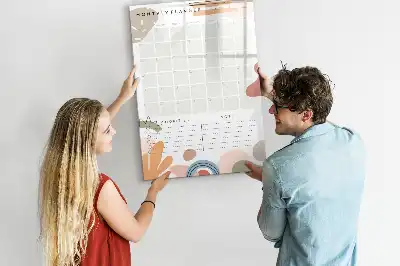 Planner mensal quadro magnético de apagar a seco