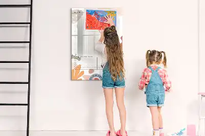 Planner mensal quadro magnético de apagar a seco