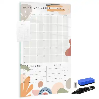 Planner mensal quadro magnético de apagar a seco