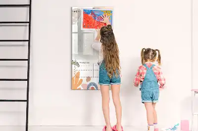 Planner mensal quadro magnético de apagar a seco