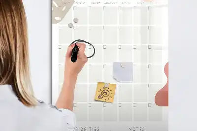 Planner mensal quadro magnético de apagar a seco