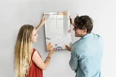 Planner mensal quadro magnético de apagar a seco