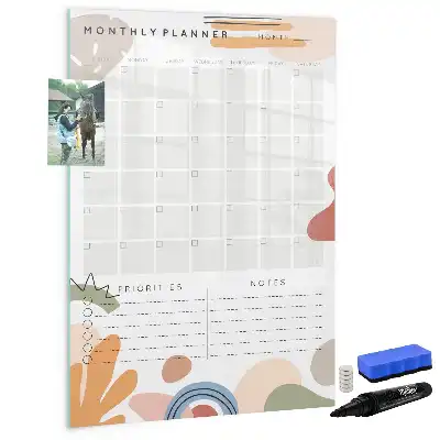 Planner mensal quadro magnético de apagar a seco