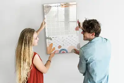 Planner mensal quadro magnético de apagar a seco
