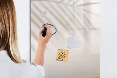 Quadro magnético de apagar a seco com estampa de sombra de folha de palmeira