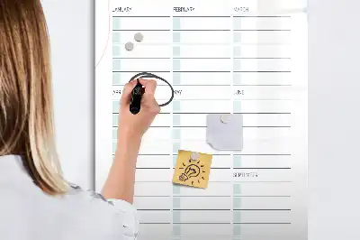 Quadro magnético de apagar a seco datas importantes