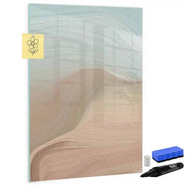 Quadro magnético de apagar a seco com mistura de cores