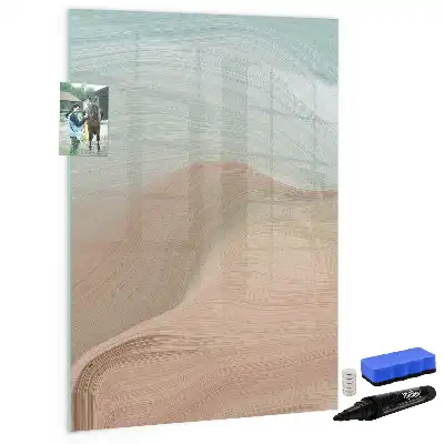 Quadro magnético de apagar a seco com mistura de cores