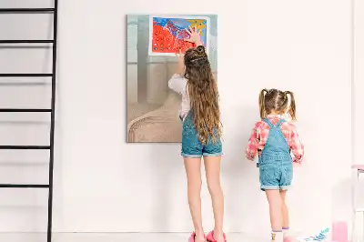 Quadro magnético de apagar a seco com mistura de cores