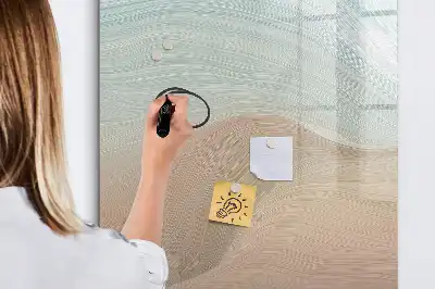 Quadro magnético de apagar a seco com mistura de cores