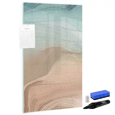 Quadro magnético de apagar a seco com mistura de cores