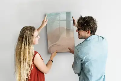 Quadro magnético de apagar a seco com mistura de cores