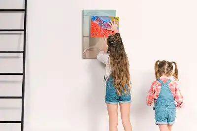 Quadro magnético de apagar a seco com mistura de cores