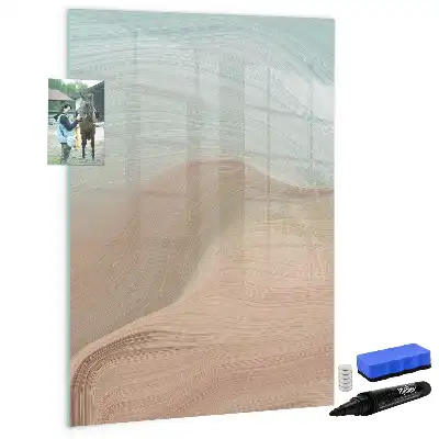 Quadro magnético de apagar a seco com mistura de cores
