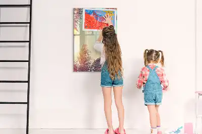 Quadro magnético de apagar a seco estampa de palmeira tropical