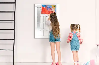 Quadro magnético de apagar a seco para objetivos mensais