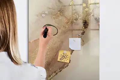 Quadro magnético de apagar a seco mármore brilhante