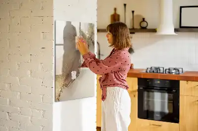 Quadro magnético de apagar a seco mármore brilhante