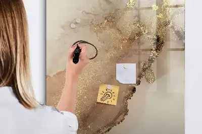 Quadro magnético de apagar a seco mármore brilhante