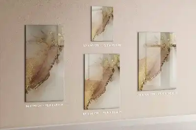 Quadro magnético de apagar a seco mármore brilhante