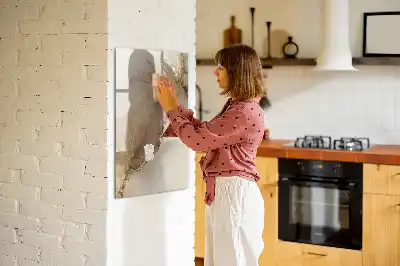 Quadro magnético de apagar a seco mármore brilhante