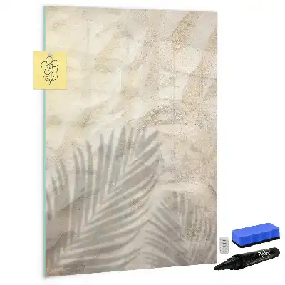 Quadro magnético de apagar a seco tema areia da praia no verão