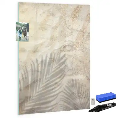 Quadro magnético de apagar a seco tema areia da praia no verão