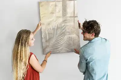 Quadro magnético de apagar a seco tema areia da praia no verão