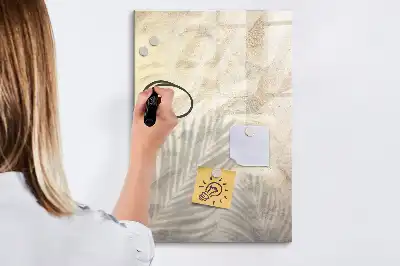 Quadro magnético de apagar a seco tema areia da praia no verão