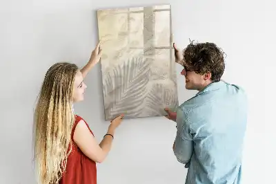 Quadro magnético de apagar a seco tema areia da praia no verão