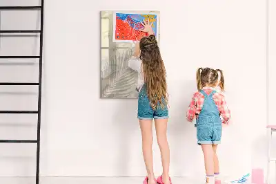 Quadro magnético de apagar a seco tema areia da praia no verão