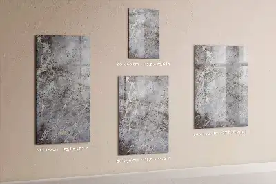 Quadro magnético de apagar a seco estampa mármore escuro
