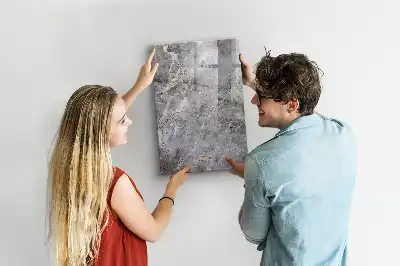 Quadro magnético de apagar a seco estampa mármore escuro