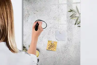Quadro magnético de apagar a seco modelo concreto e azeitonas