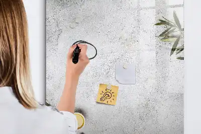 Quadro magnético de apagar a seco modelo concreto e azeitonas