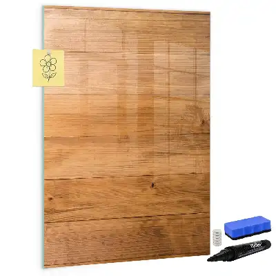 Quadro magnético de apagar a seco com painéis de madeira