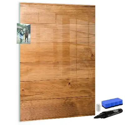 Quadro magnético de apagar a seco com painéis de madeira
