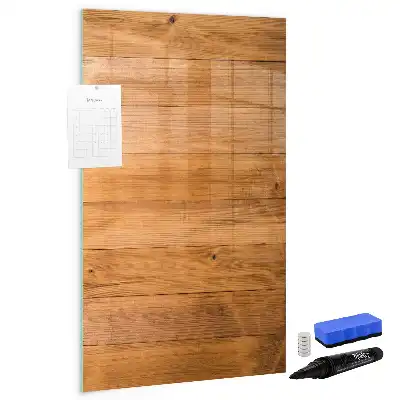 Quadro magnético de apagar a seco com painéis de madeira