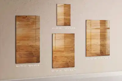 Quadro magnético de apagar a seco com painéis de madeira