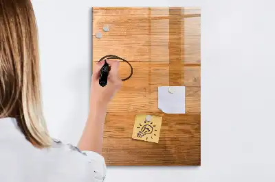 Quadro magnético de apagar a seco com painéis de madeira