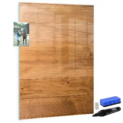 Quadro magnético de apagar a seco com painéis de madeira