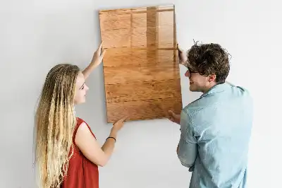 Quadro magnético de apagar a seco com painéis de madeira