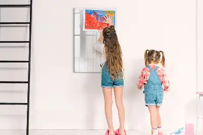 Quadro magnético de apagar a seco com moldura de madeira natural