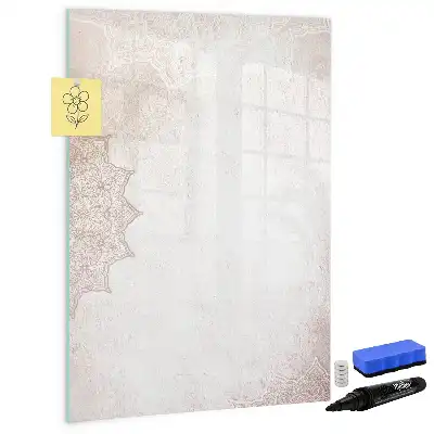 Quadro magnético de apagar a seco modelo mandalas