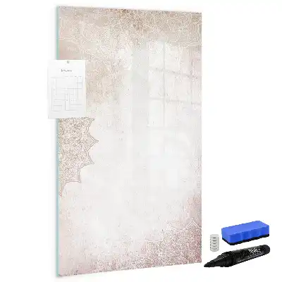 Quadro magnético de apagar a seco modelo mandalas