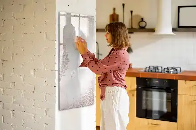 Quadro magnético de apagar a seco modelo mandalas