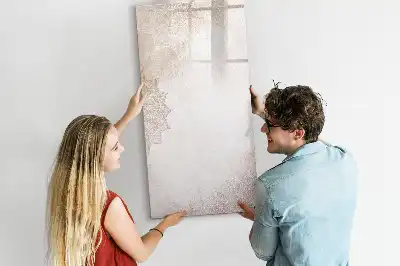 Quadro magnético de apagar a seco modelo mandalas