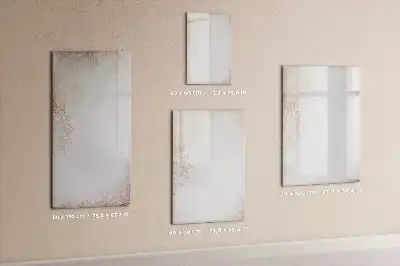 Quadro magnético de apagar a seco modelo mandalas