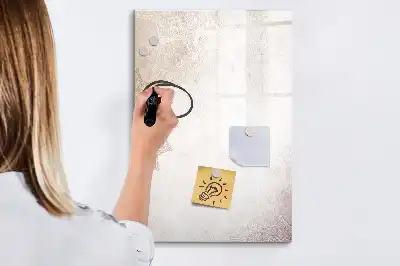 Quadro magnético de apagar a seco modelo mandalas
