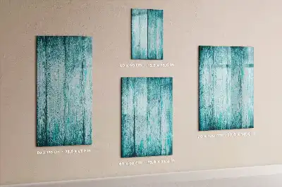 Quadro magnético de apagar a seco na cor madeira azul
